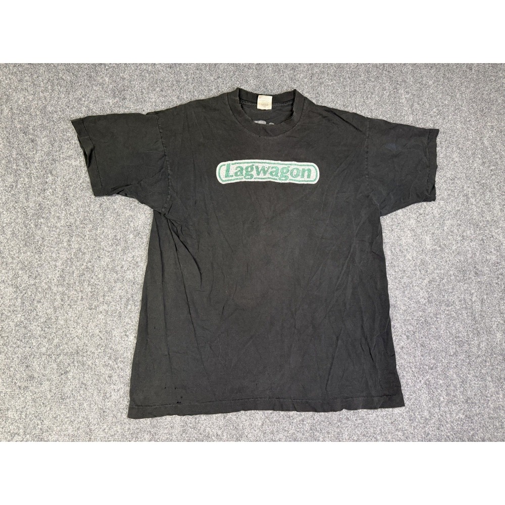 Vintage Lagwagon Trashed Tour 1994 T-Shirt Size XL Original Thrashed Holes Worn